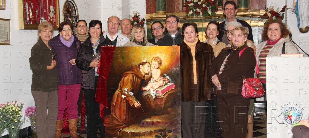 Paco León dona una pintura a ‘San Antonio’