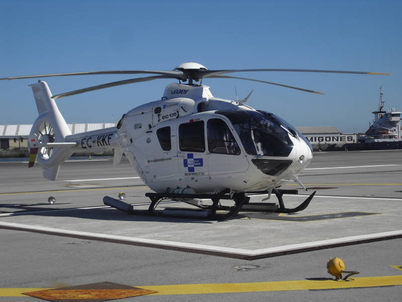El helipuerto ceutí gestionó 67 evacuaciones sanitarias en 2014