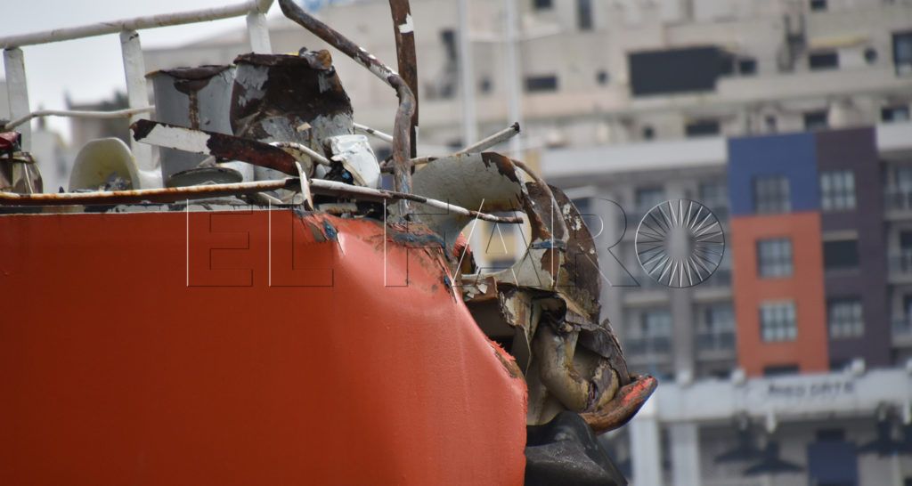 Los barcos que colisionaron en Alfau se están reparando en Algeciras