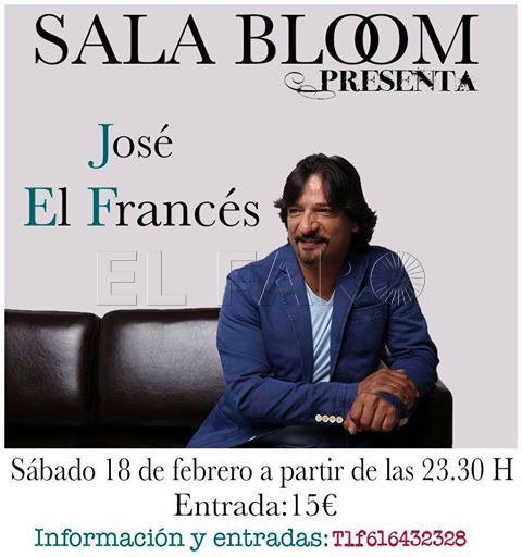 José el Francés ofrecerá un concierto el sábado 18