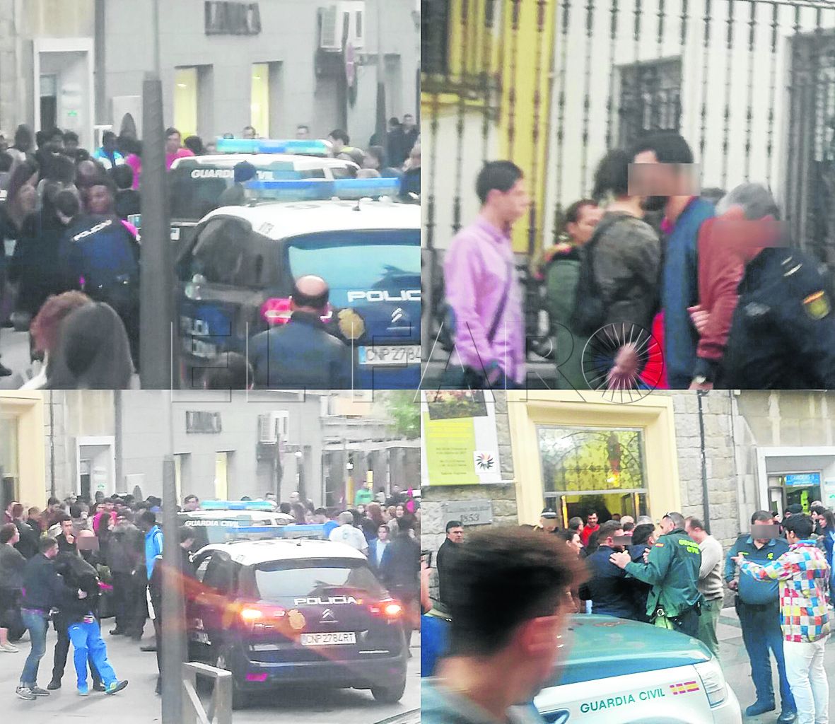 Un hombre golpea a un residente del CETI con una botella de cristal