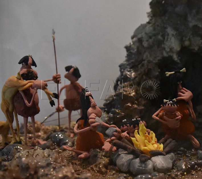 Los grandes momentos de la Historia elaborados en plastilina
