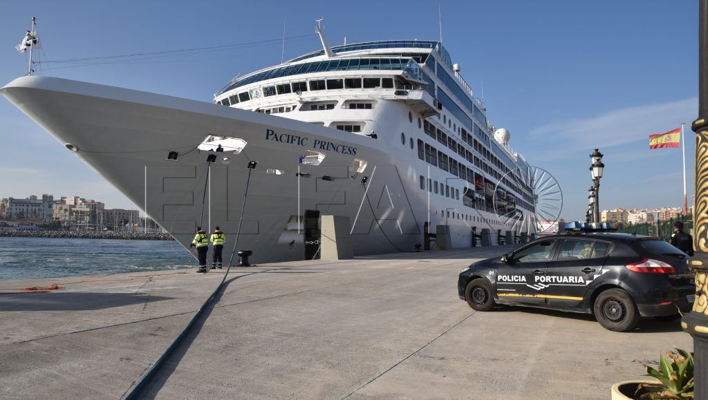 El ‘Pacific Princess’ abre la temporada de cruceros en el puerto de Ceuta