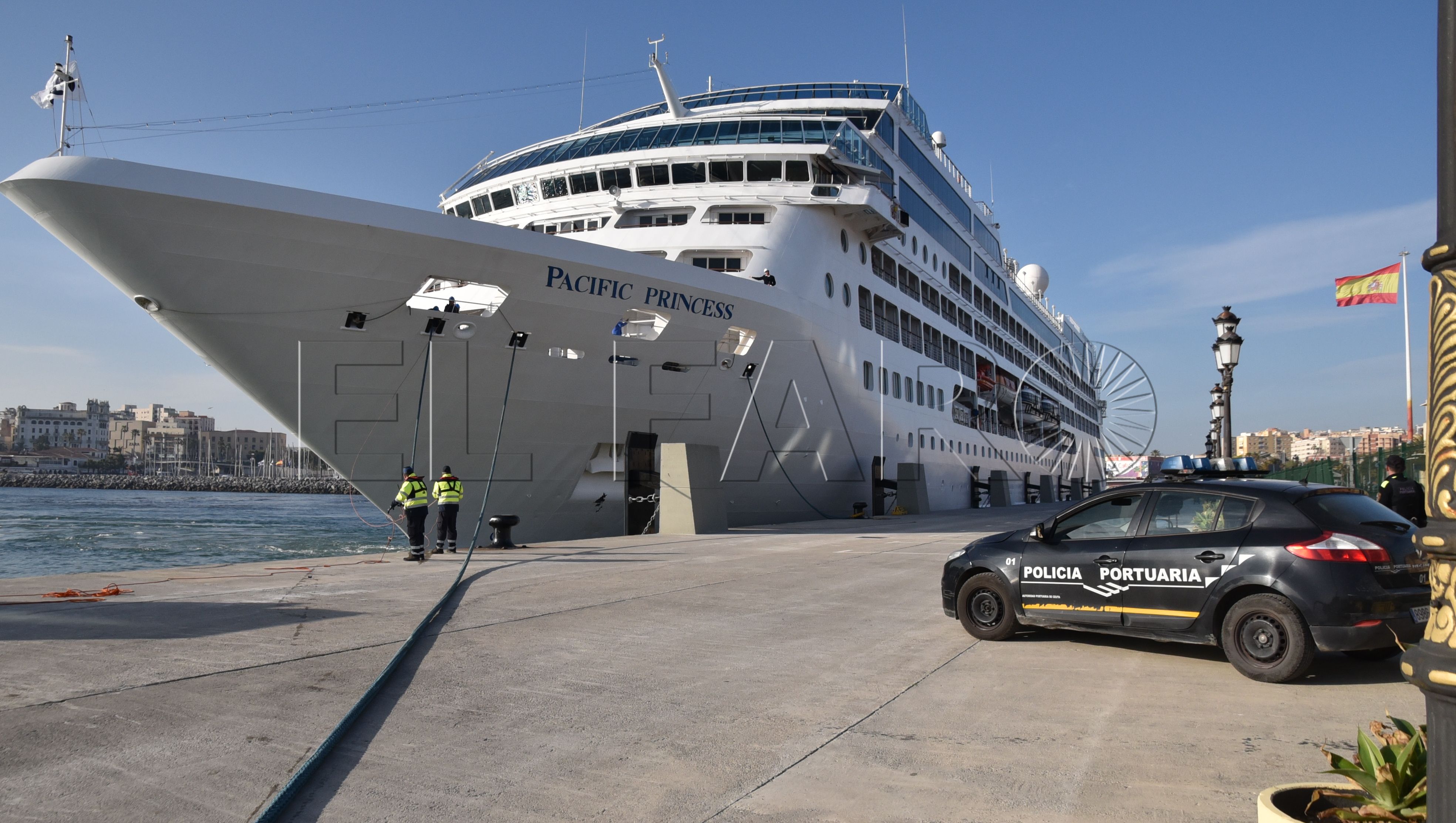 El ‘Pacific Princess’ abre la temporada de cruceros en el puerto de Ceuta