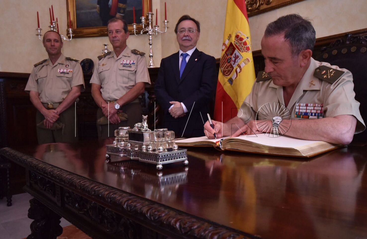 El jefe de la FUTER, en el Sábado Legionario
