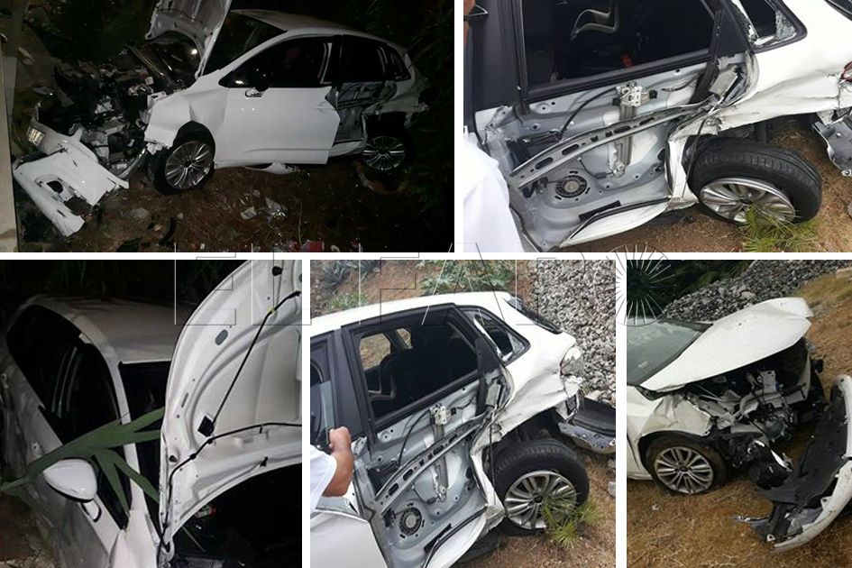 Dos conductores kamikaze sembraron el terror en la carretera de Benzú y sacaron a un coche de la calzada