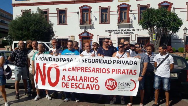 UGT pide a los clientes de Marsegur que rescindan sus contratos con la empresa