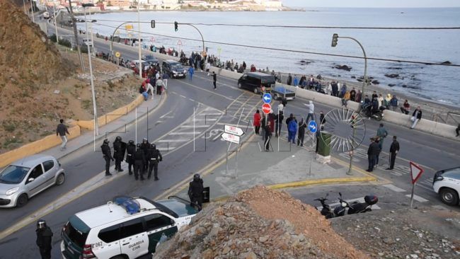 La protesta de los ceutíes