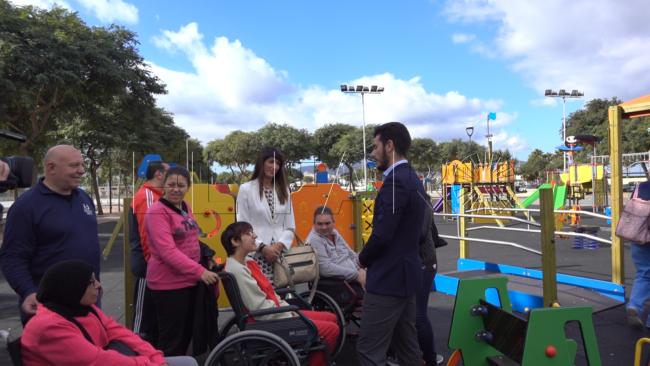 Nueva área de juegos inclusiva en el Parque Juan Carlos I