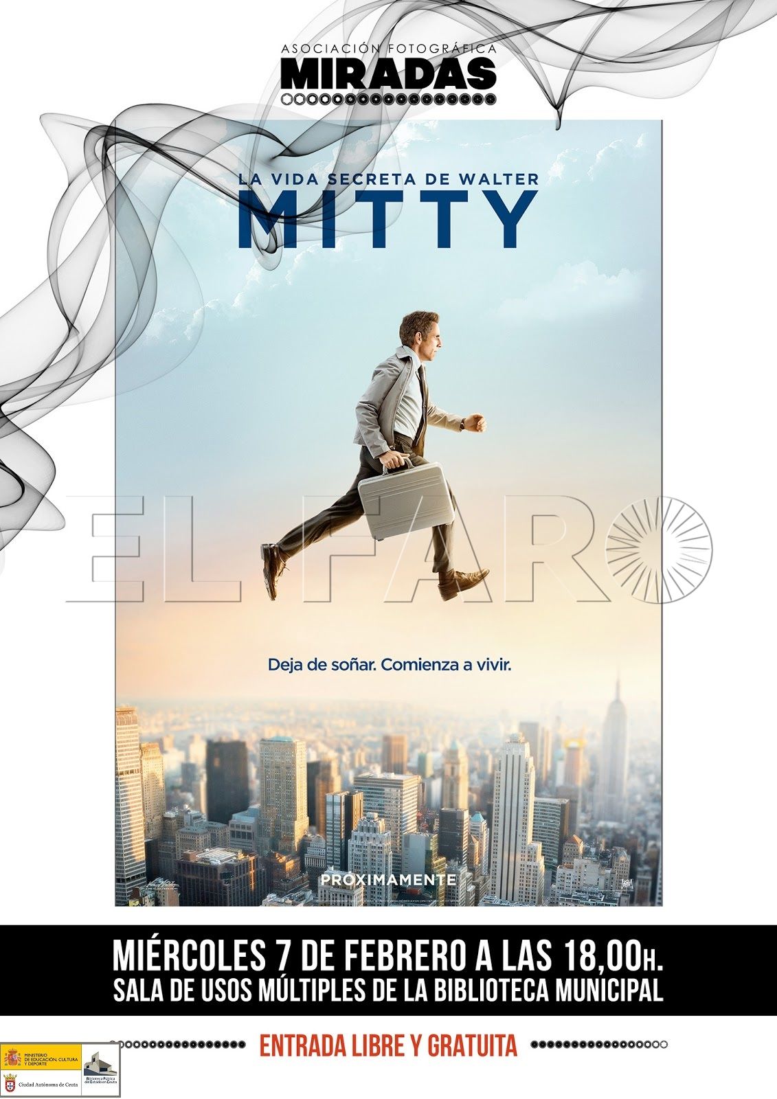 La Biblioteca Adolfo Suárez proyectará el día 7 la película  La vida secreta de Walter Mitty