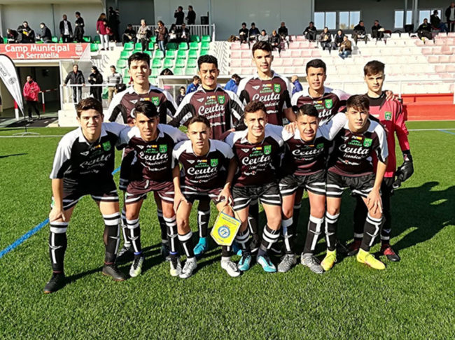 Campeonato de España de fútbol sub-16: Los cadetes de Ceuta debutan con una derrota