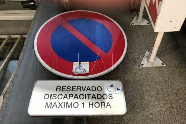 Eliminada la tasa de aparcamiento para las personas con movilidad reducida