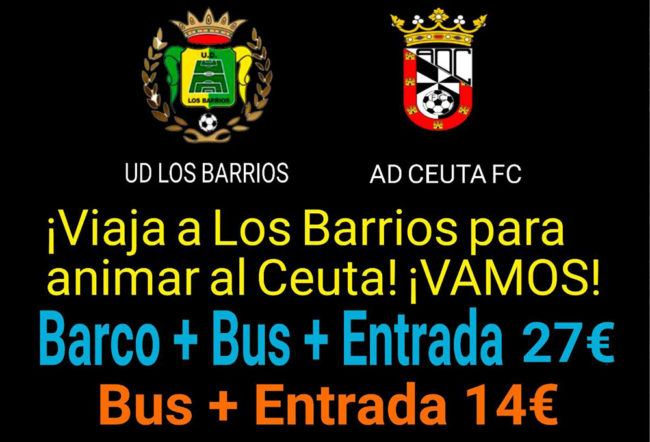 Organizada una excursión para apoyar a la AD Ceuta en su encuentro frente a Los Barrios