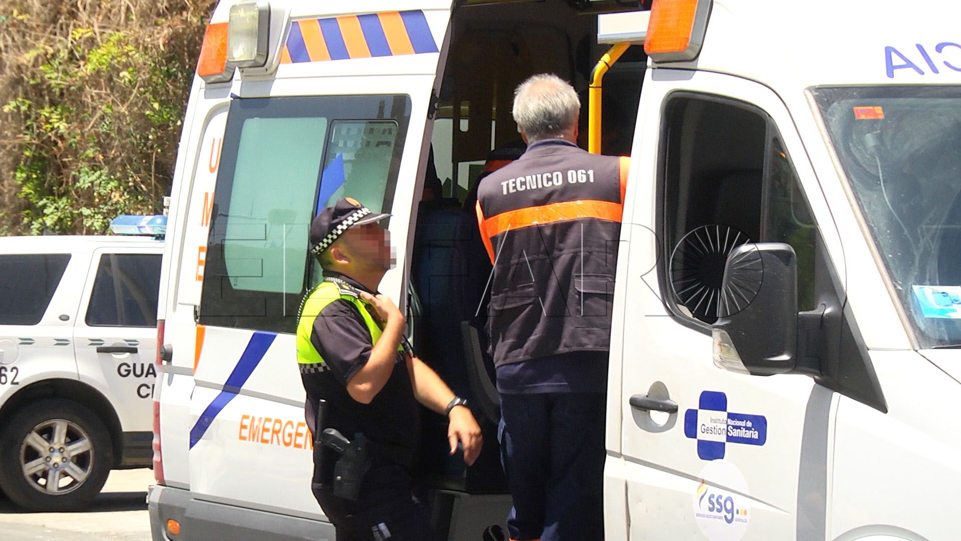 Herido un menor tras un aparatoso accidente de moto