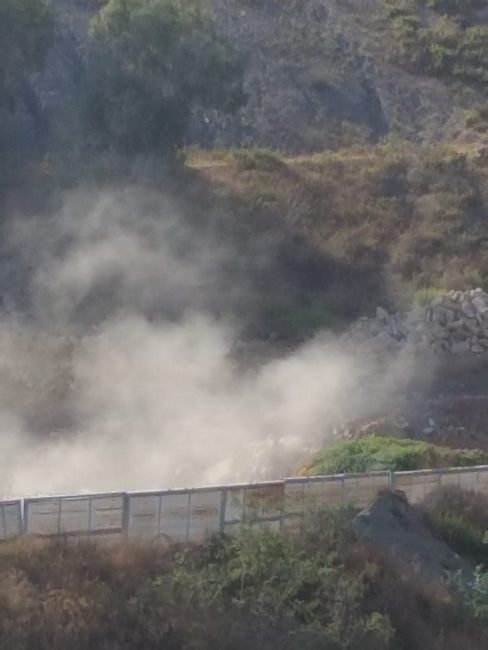 Caballas exige a Fomento que paralice la actividad que provoca nubes de «polvos insalubres» en el Príncipe