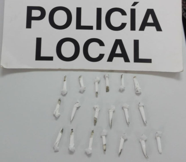 La Policía Local decomisa 19 papelinas de heroína en el Príncipe