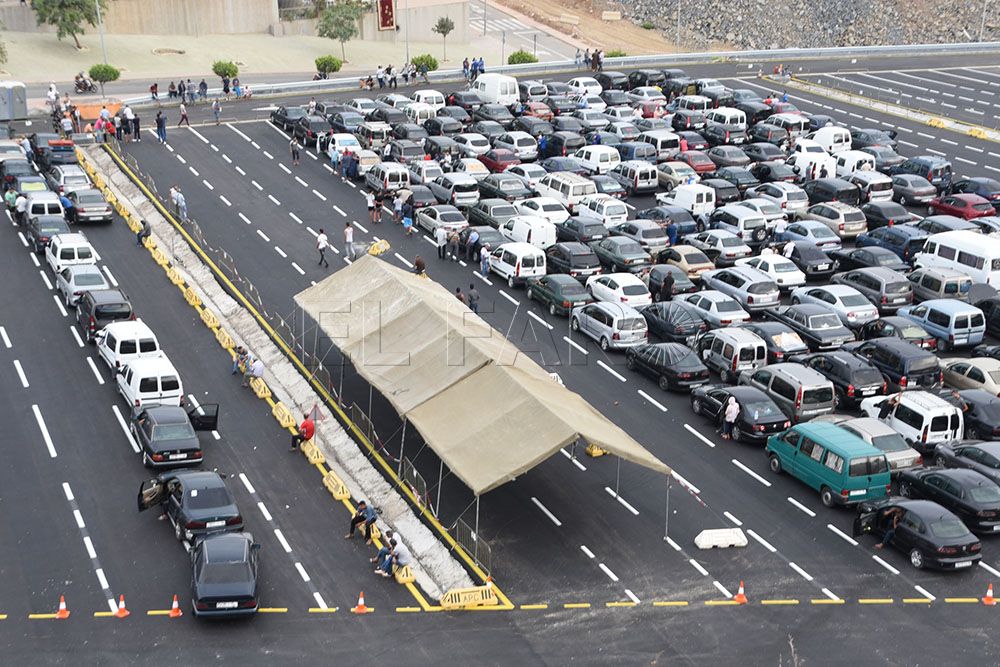 Delegación confirma que desde el viernes todo vehículo que vaya a Marruecos tendrá que pasar por la zona de embolsamiento