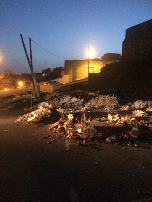 Limpieza de choque en el fortín del Príncipe por la cantidad de escombros que se acumulan en menos de 24 horas