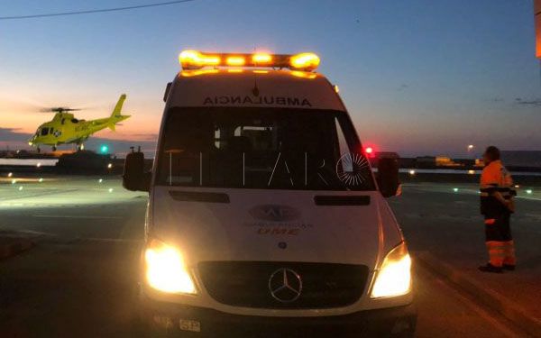 Ingesa ordena la evacuación de un hombre, víctima de un grave accidente en Los Rosales