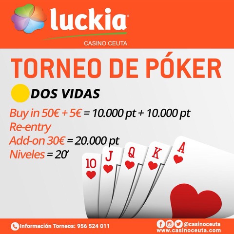 Nuevos torneos de póker esta semana en Luckia Casino de Ceuta