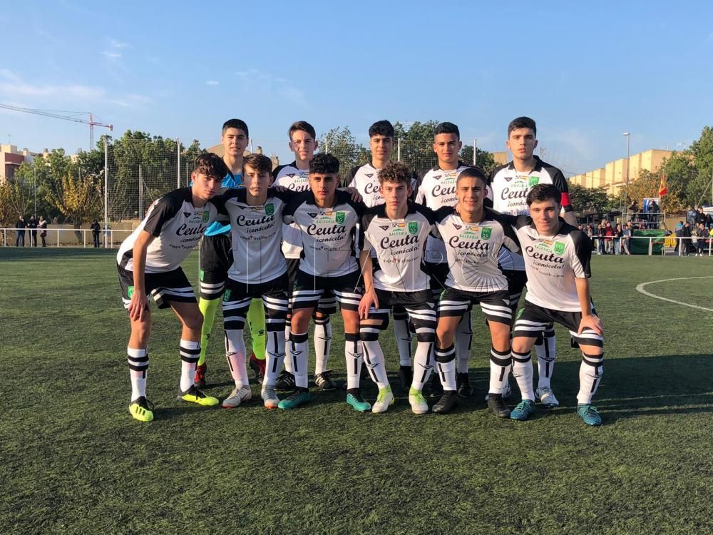 Cataluña supera a Ceuta sub-16 en el último partido de los ceutíes (4-1)