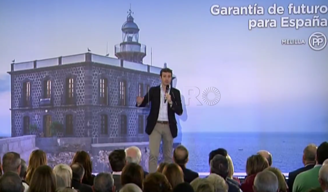 Casado pide en Melilla la defensa «inequívoca» de las fronteras españolas