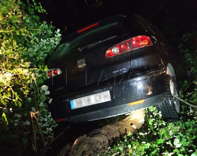 Accidente vial en la subida al mirador de Isabel II
