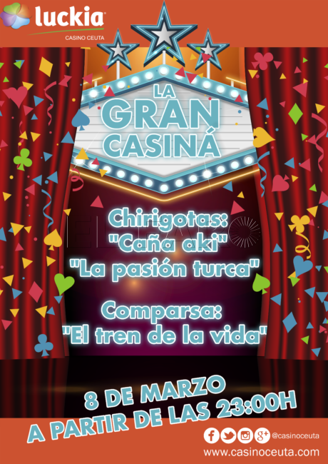 Luckia lleva al Casino de Ceuta lo mejor del carnaval caballa con la ‘Gran Cansiná’ 2019