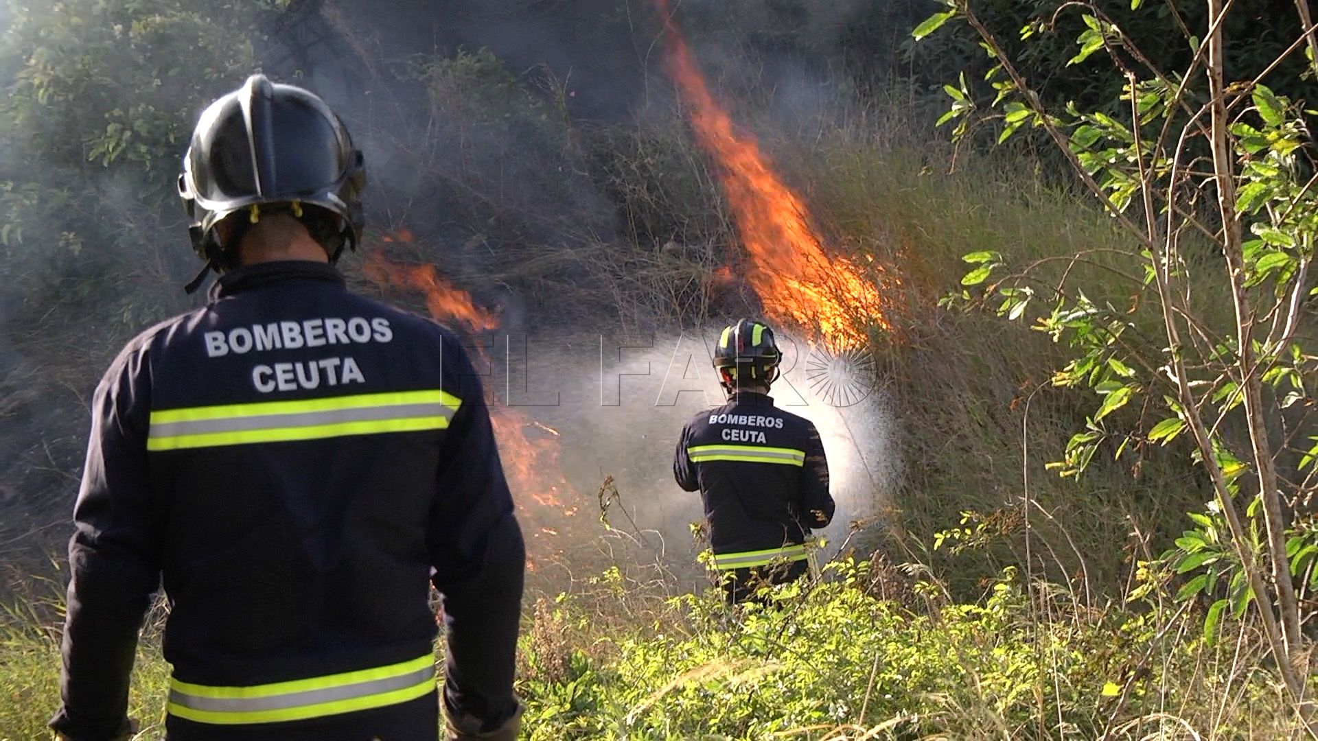 Bomberos sofoca un incendio en la zona del Brull