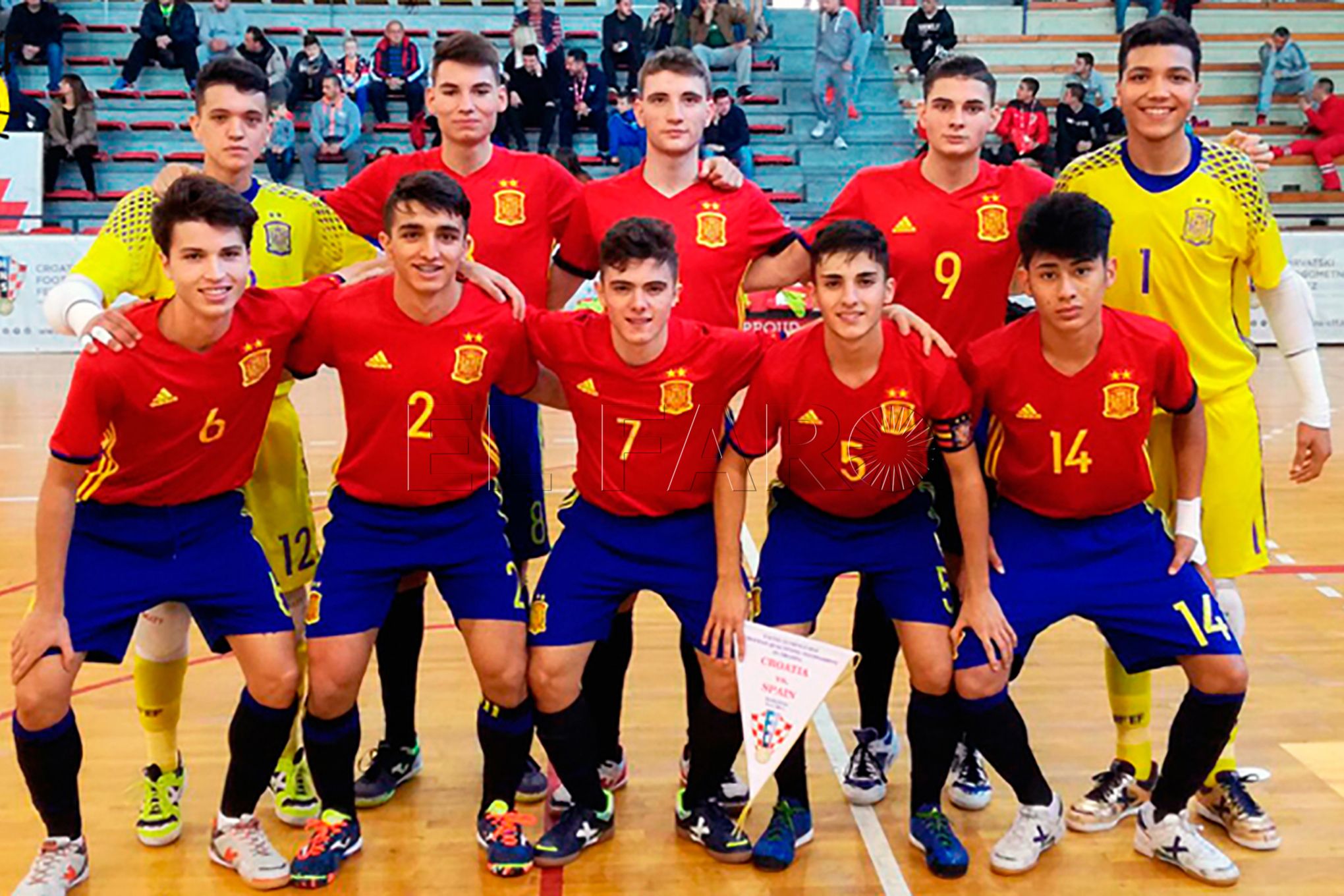 Nacho Torres, en el torneo clasificatorio para el Campeonato de Europa de categoría Sub-19 con la Selección Española
