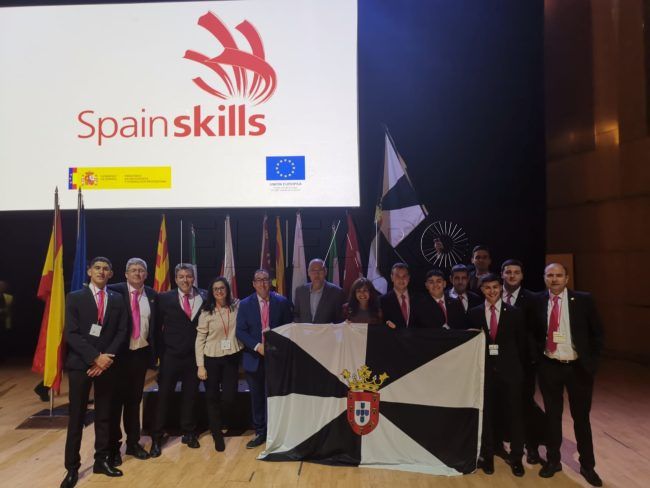 Demostrando sus habilidades en el Campeonato Nacional de FP SpainSkills 2019