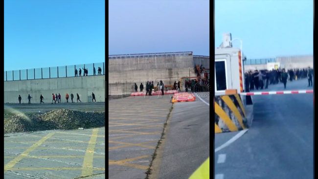 Los GRS controlan la tangana entre argelinos y marroquíes en el puerto de Ceuta
