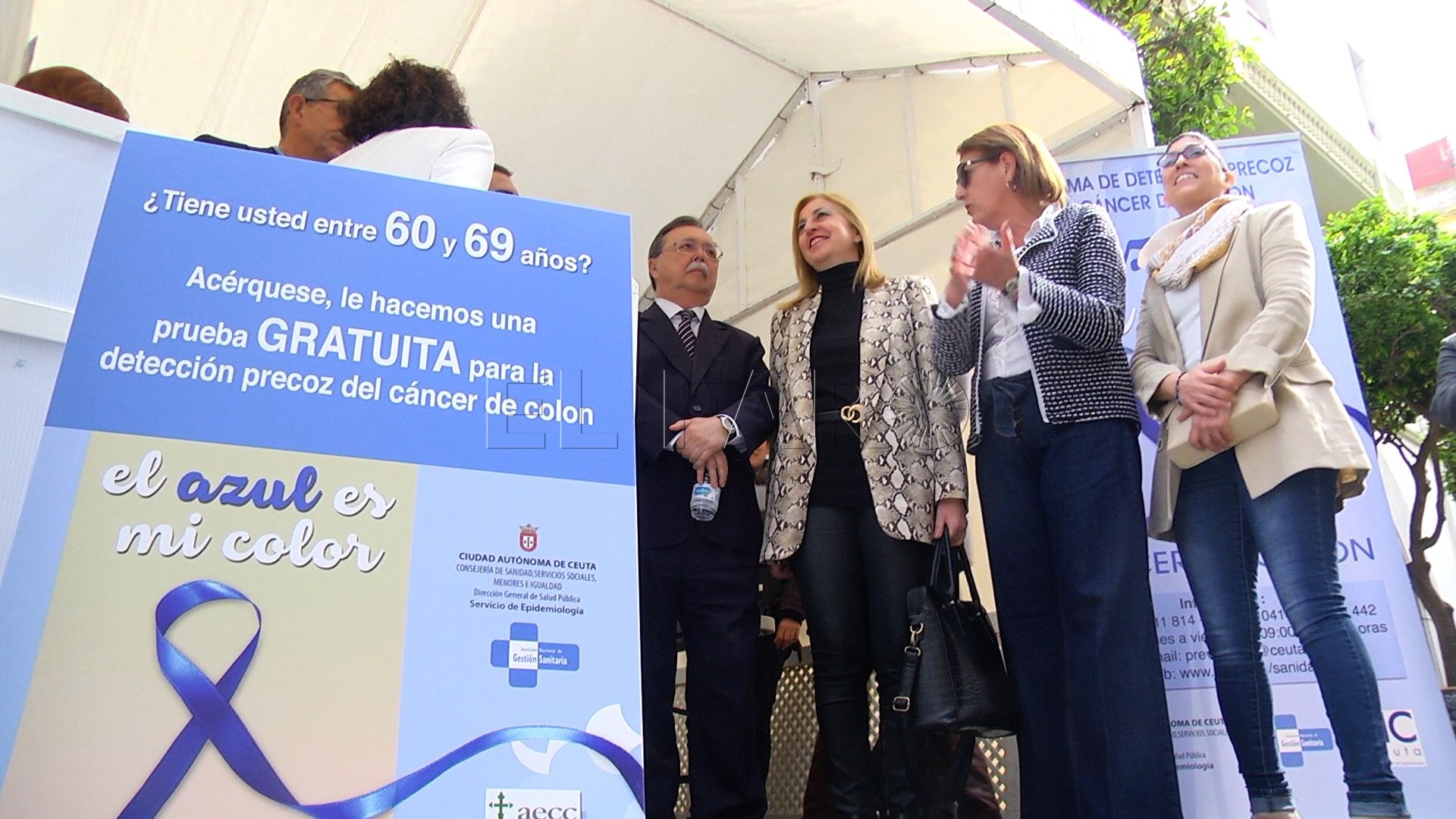 Los lazos azules salen a la calle para la detección precoz del cáncer de colon