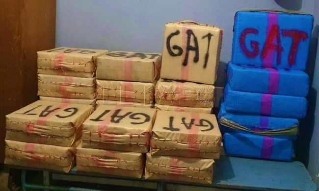 Un camionero y su hijo, arrestados con 575 kilos de hachís