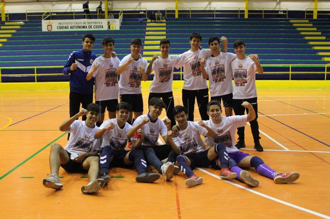 El CD Puerto y el Polillas Ceuta, campeones de Liga de Fútbol Sala Cadete e Infantil respectivamente