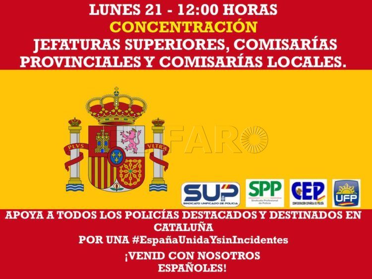concentracion sindicatos policia
