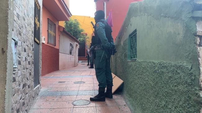 Operación antidroga de la Guardia Civil en Pasaje Recreo