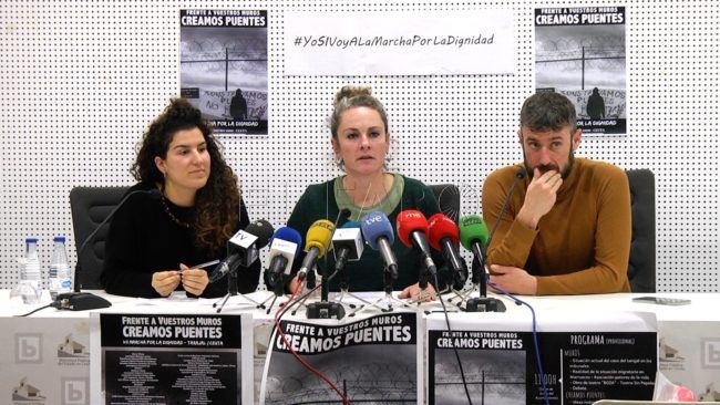 La VII Marcha por la Dignidad nace bajo el lema “Frente a vuestros muros creamos puentes”
