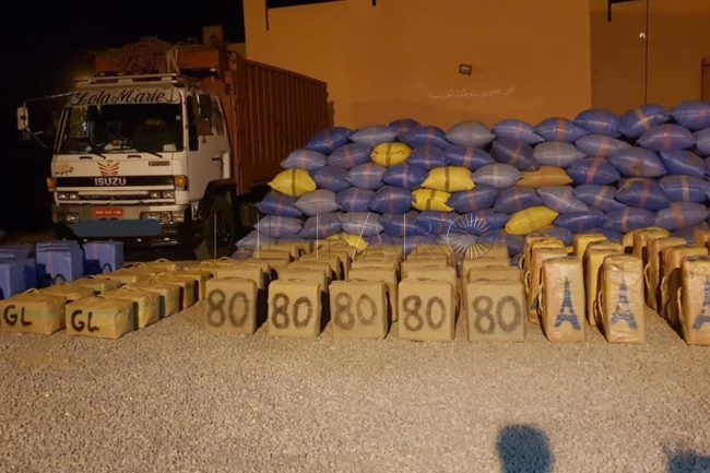 Más de 9 toneladas de hachís decomisadas al sur del país, muy lejos del Rif