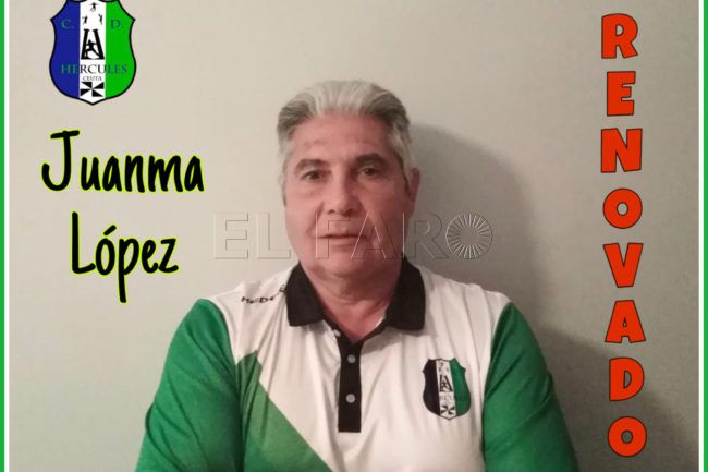 Juanma López renueva para llevar nuevamente las riendas del CD Hércules en Segunda División Nacional