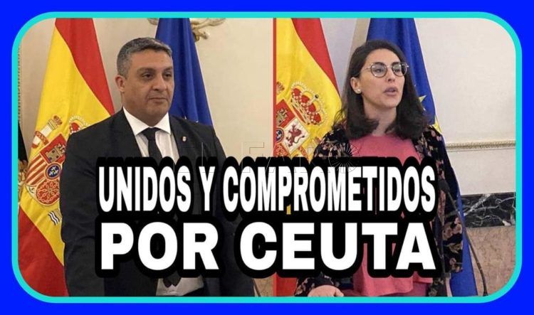 Imagen difundida por el PP de Ceuta en apoyo de Yamal Dris y Dunia Mohamed