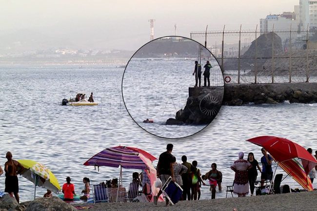 Mujeres marroquíes atrapadas en Ceuta, a la fuga: ya han escapado 4 a nado