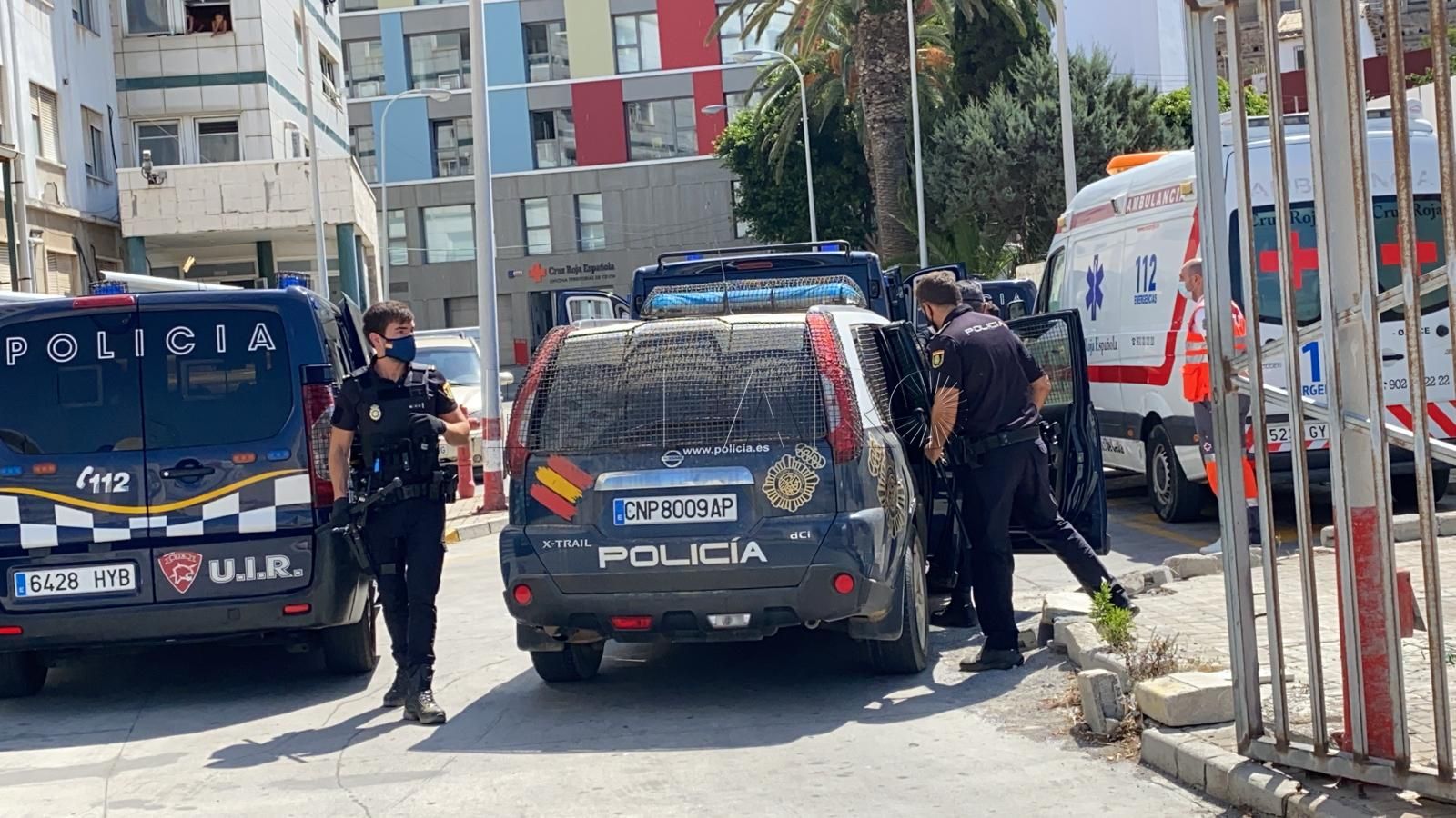 La Policía interviene en el hospital de la Cruz Roja