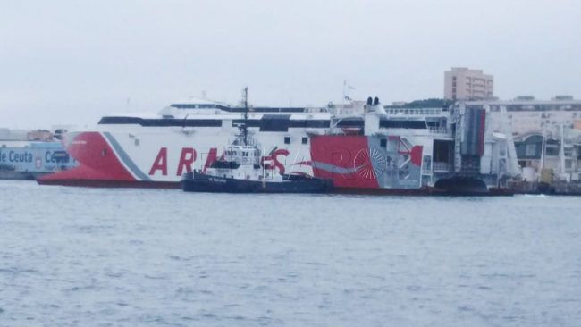 Una avería en el ‘Volcán de Teno’ complica que se realicen las rotaciones de la tarde entre Algeciras y Ceuta