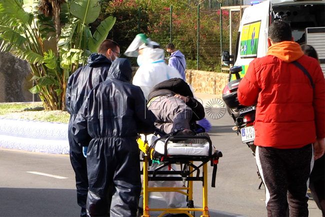 Un motorista, trasladado al hospital tras un accidente en el Recinto