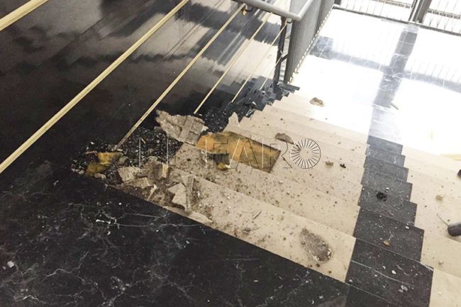 Goteras, techos caídos: los problemas que persisten en la sede judicial del Ceuta Center