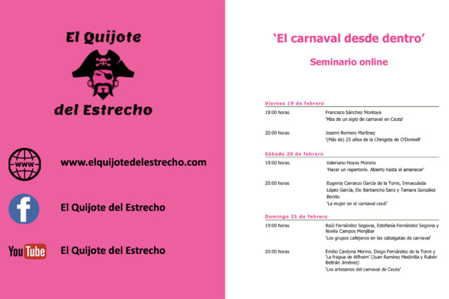 ‘El Quijote del Estrecho’ organiza un seminario online de carnaval