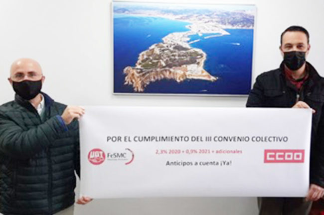 Los sindicatos del Puerto solicitan anticipos a cuenta de las cantidades pactadas