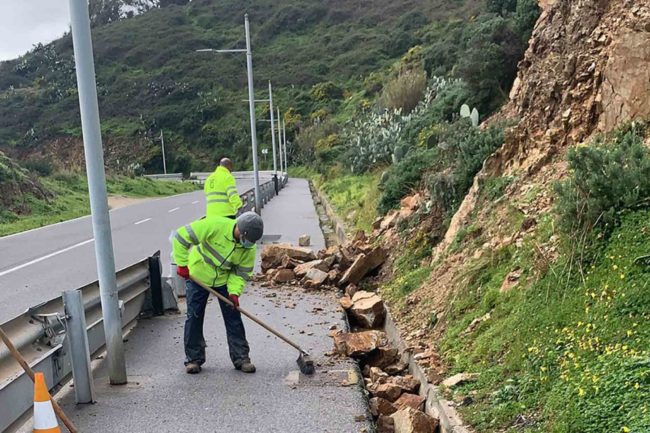 Ceuta respira tras un día y medio de lluvias torrenciales