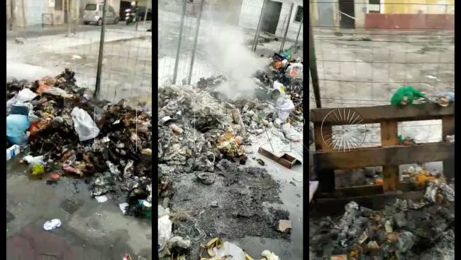 Vuelven a quemar la basura acumulada en el zoco del Príncipe